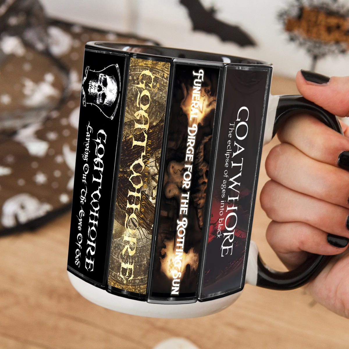 Goatwhore Albums Cassette Collection Retro Accent Mug