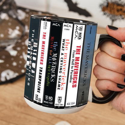 The Mavericks Albums Cassette Collection Retro Accent Mug