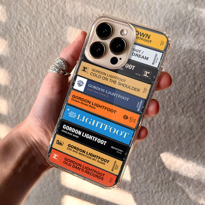 Gordon Lightfoot Albums Cassette Collection Retro Phone Case