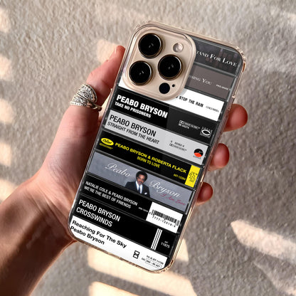 Peabo Bryson Albums Cassette Collection Retro Phone Case