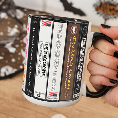 The Black Crowes Albums Cassette Collection Retro Accent Mug