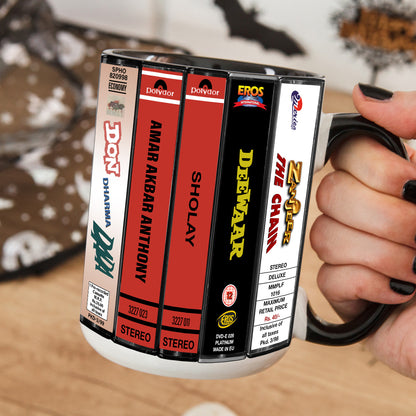 Bollywood Movie Collection Retro Accent Mug