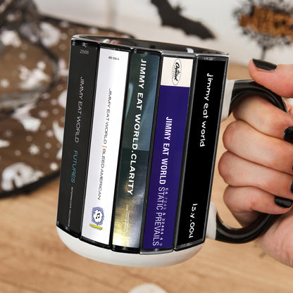 Jimmy Eat World Albums Cassette Collection Retro Accent Mug