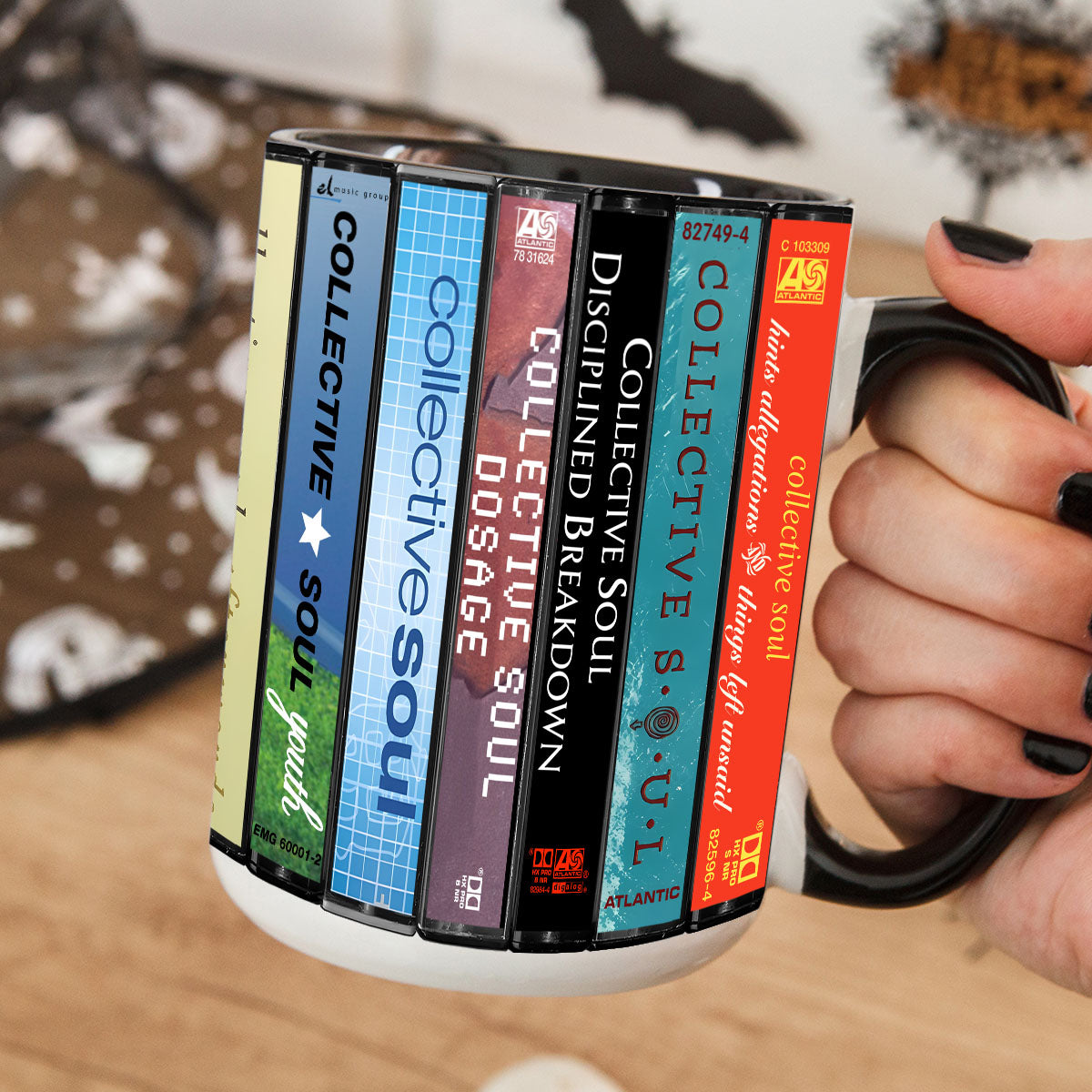 Collective Soul Albums Cassette Collection Retro Accent Mug