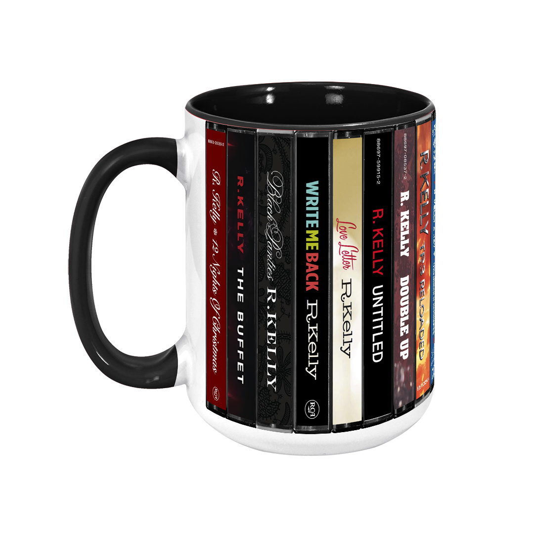 R. Kelly Albums Cassette Collection Retro Accent Edge-to-Edge Printed Mug