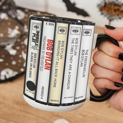 Bob Dylan Cassette Retro Collection Accent Mug