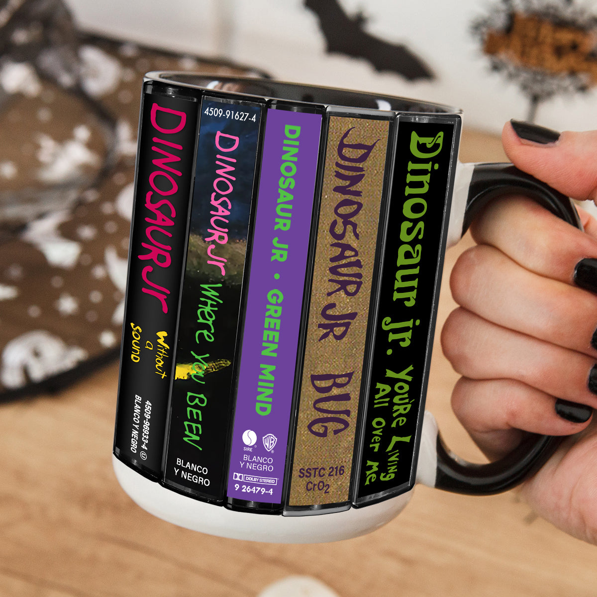 Dinosaur Jr Albums Cassette Collection Retro Accent Mug