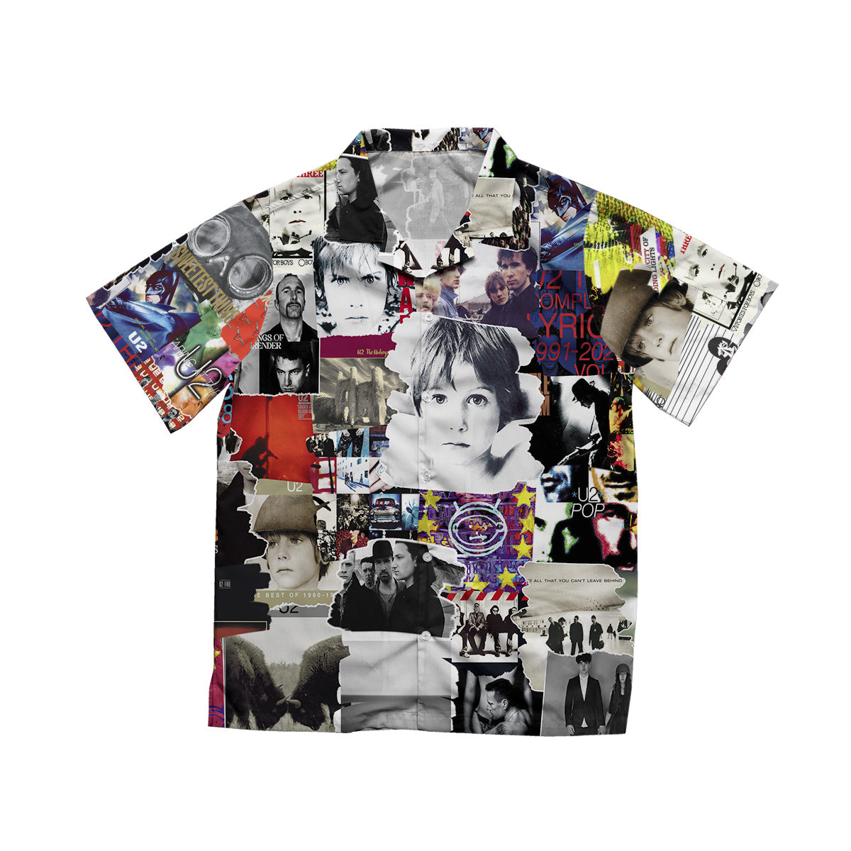 U2 Albums Covers Collage Unisex Hawaiian Shirt
