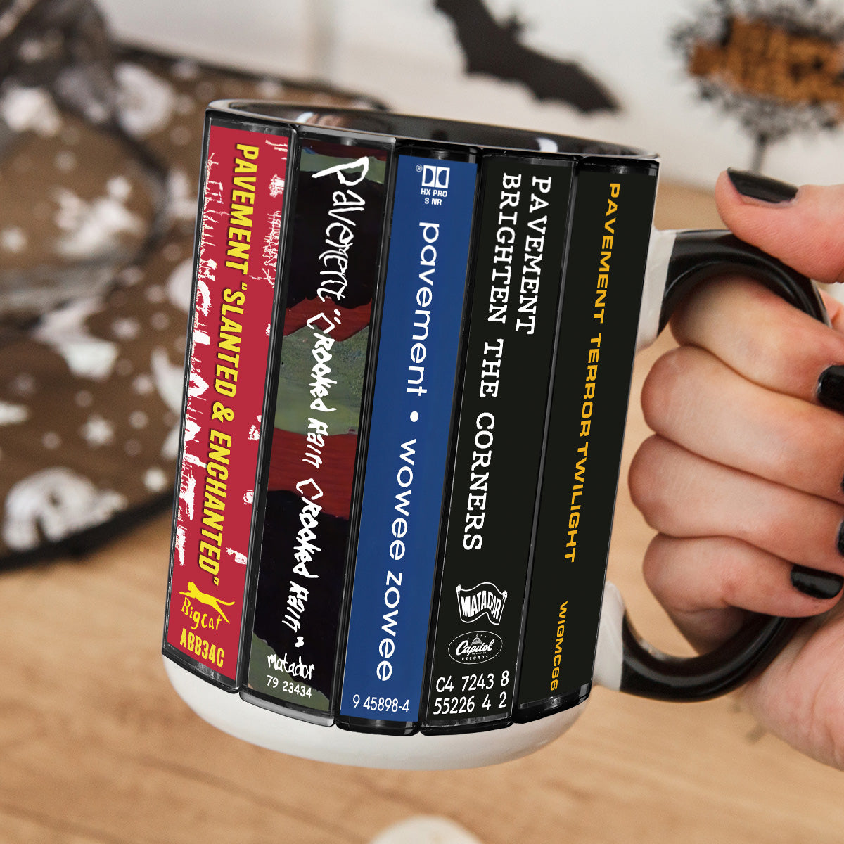 Pavement Albums Cassette Collection Retro Accent Mug