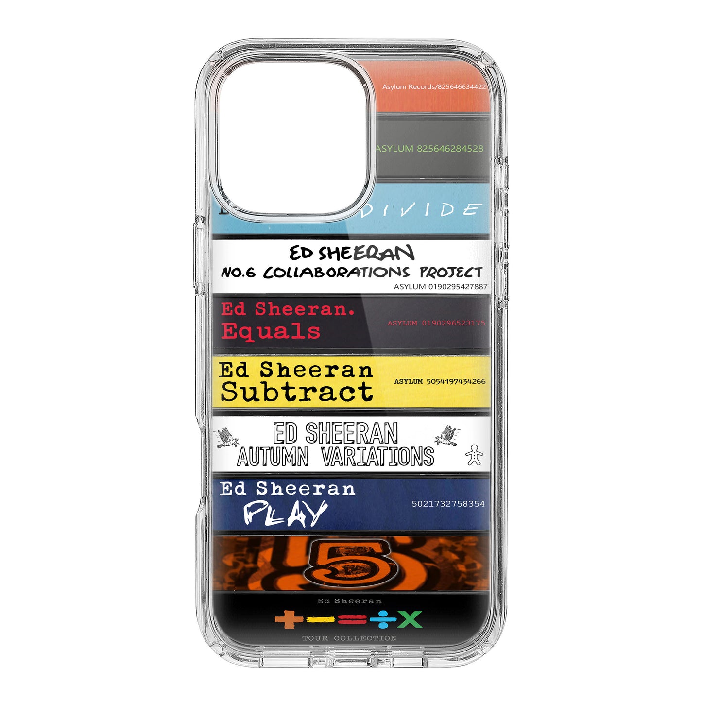 Ed Sheeran Albums Cassette Collection Retro Phone Case