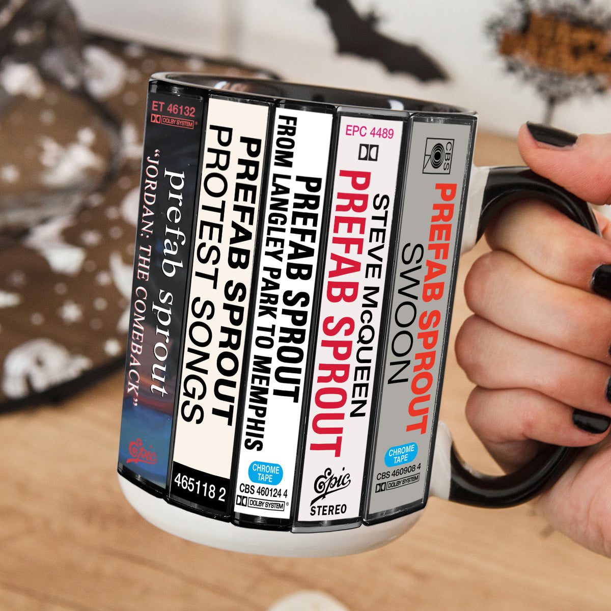 Prefab Sprout Albums Cassette Collection Retro Accent Mug