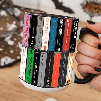 Depeche Mode Albums Cassette Retro Collection Accent Mug - Extended Version