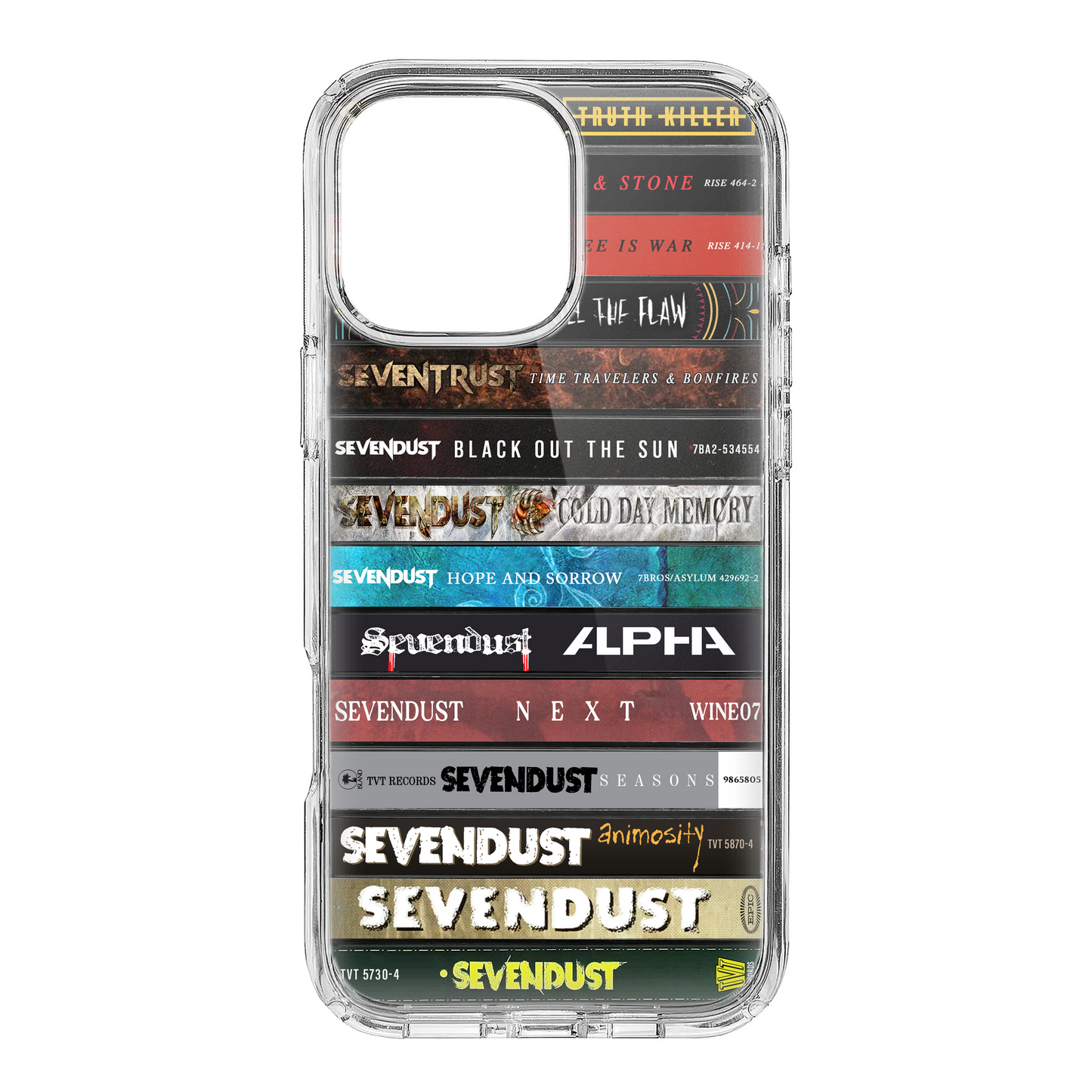 Sevendust Albums Cassette Collection Retro Phone Case