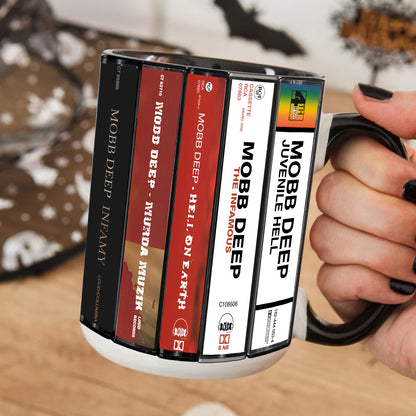 Mobb Deep Albums Cassette Collection Retro Accent Mug