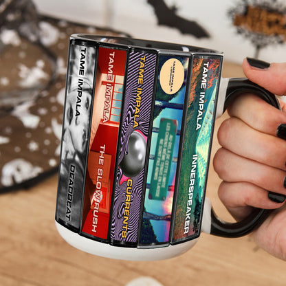 Tame Impala Albums Cassette Collection Retro Accent Mug