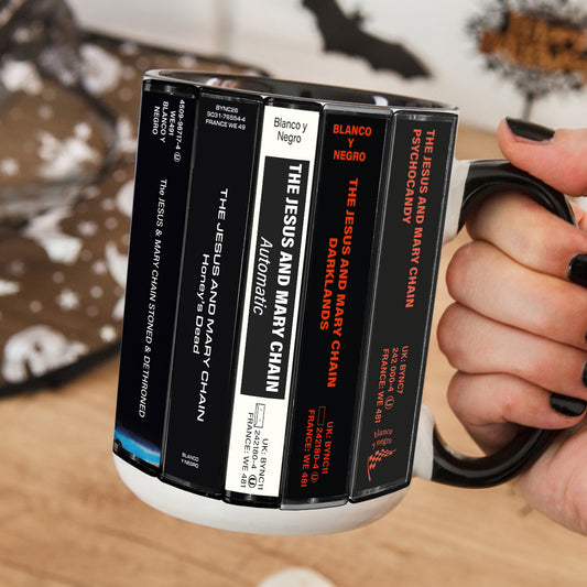 The Jesus and Mary Chain Albums Cassette Collection Retro Accent Mug