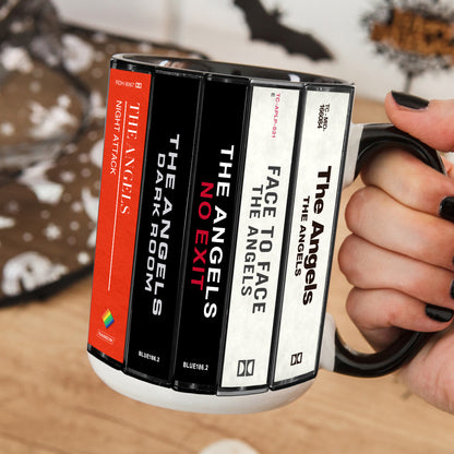 The Angels Albums Cassette Collection Retro Accent Mug