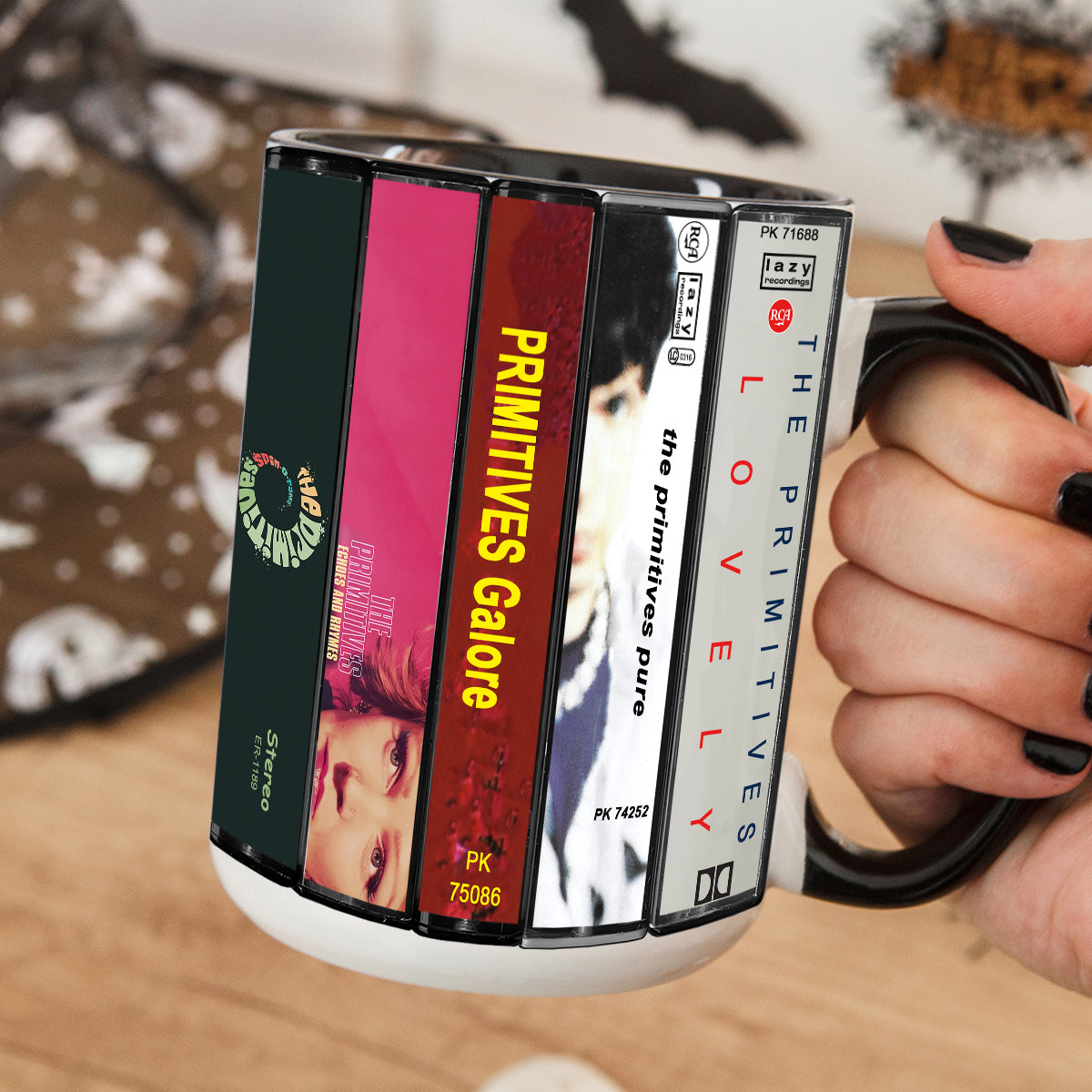 The Primitives Albums Cassette Collection Retro Accent Mug