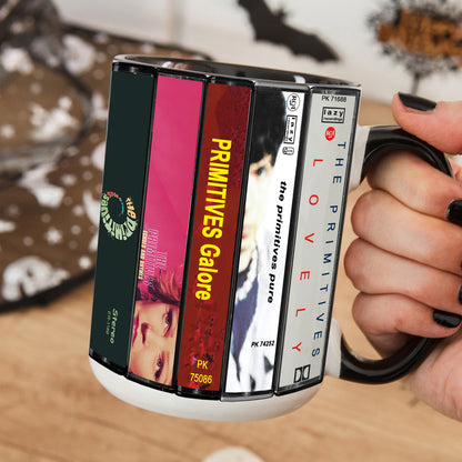 The Primitives Albums Cassette Collection Retro Accent Mug