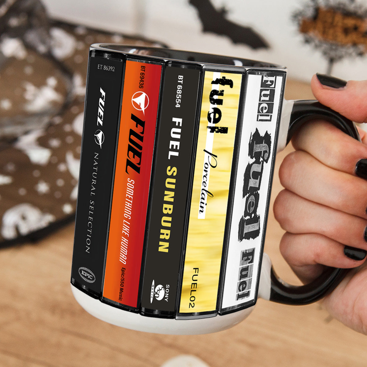 Fuel Albums Cassette Collection Retro Accent Mug