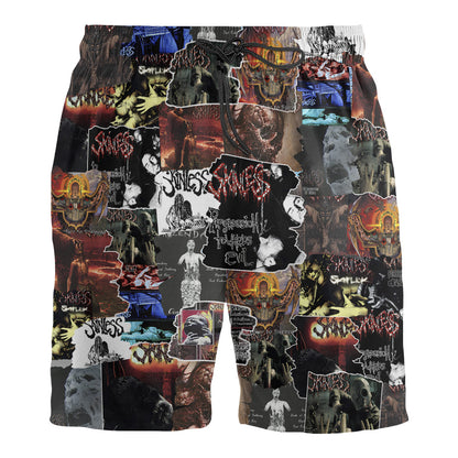Skinless Albums Covers Collage Unisex Hawaiian Shorts
