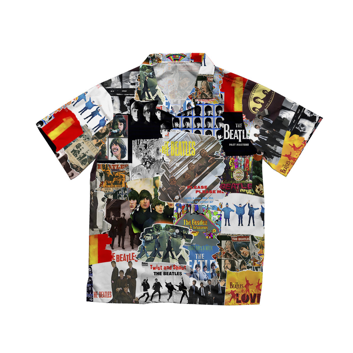 The Beatles Albums Covers Collage Unisex Hawaiian Shirt