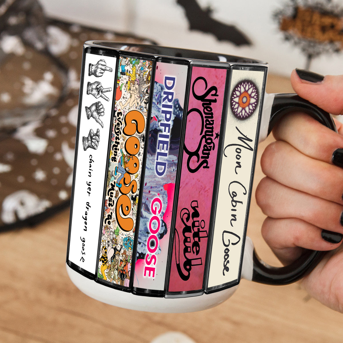 Goose Albums Cassette Collection Retro Accent Mug