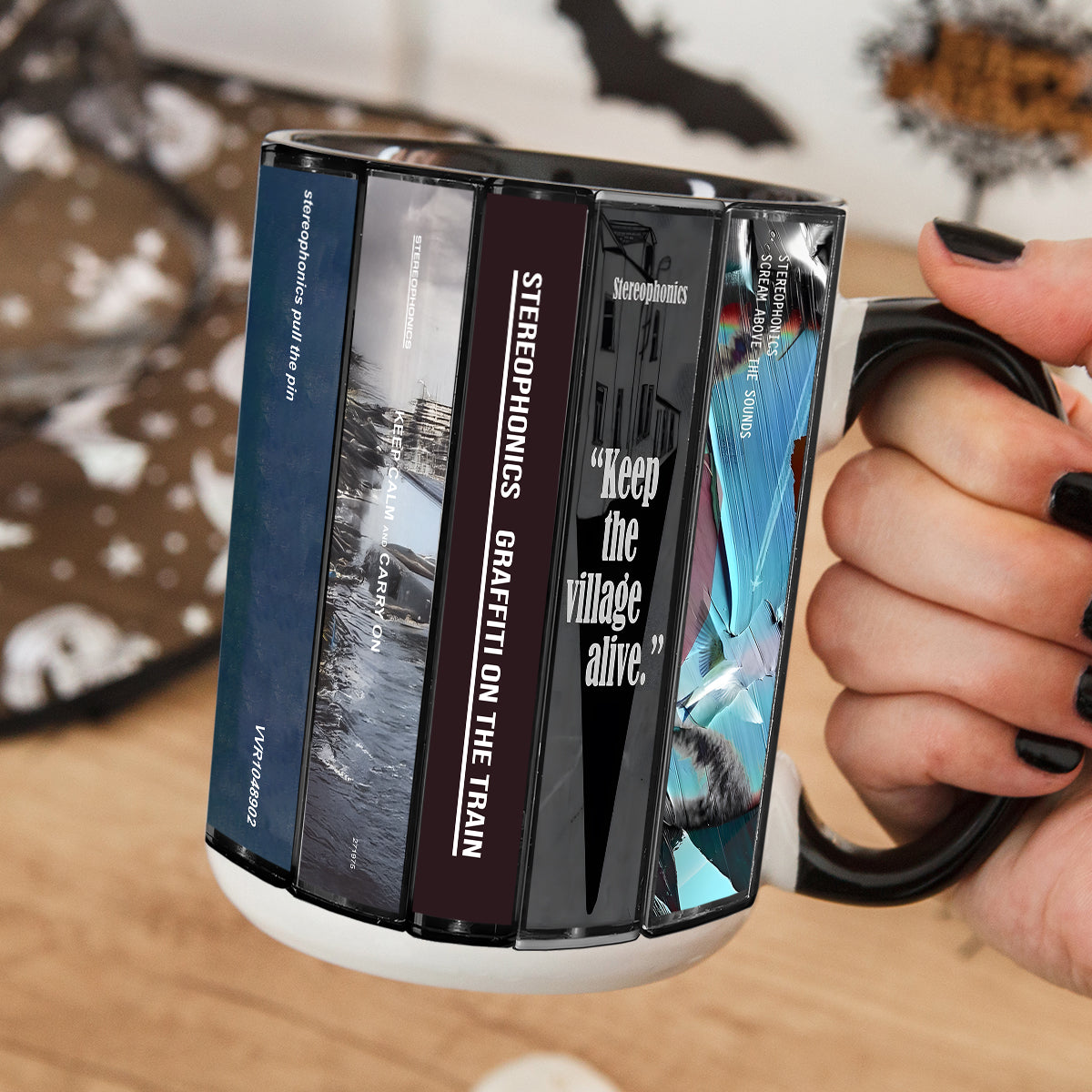 Stereophonics Albums Cassette Collection Retro Accent Mug