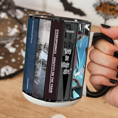 Stereophonics Albums Cassette Collection Retro Accent Mug