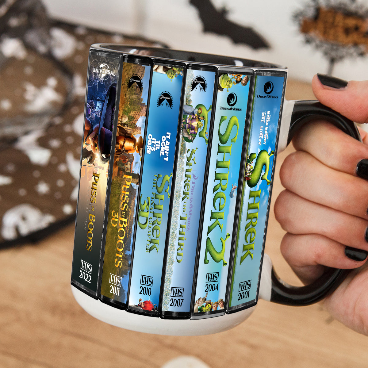 Shrek VHS Movies Collection Accent Mug