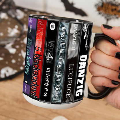 Danzig Albums Cassette Collection Retro Accent Mug