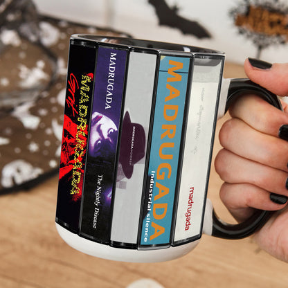 Madrugada Albums Cassette Collection Retro Accent Mug