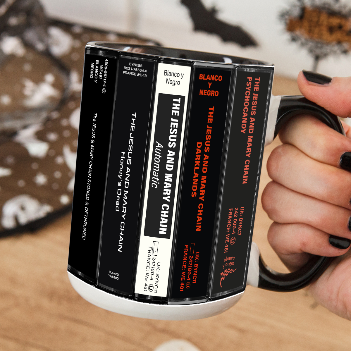 The Jesus and Mary Chain Albums Cassette Collection Retro Accent Mug