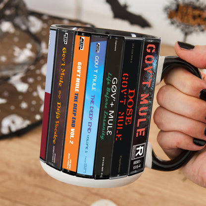 Gov't Mule Albums Cassette Collection Retro Accent Mug