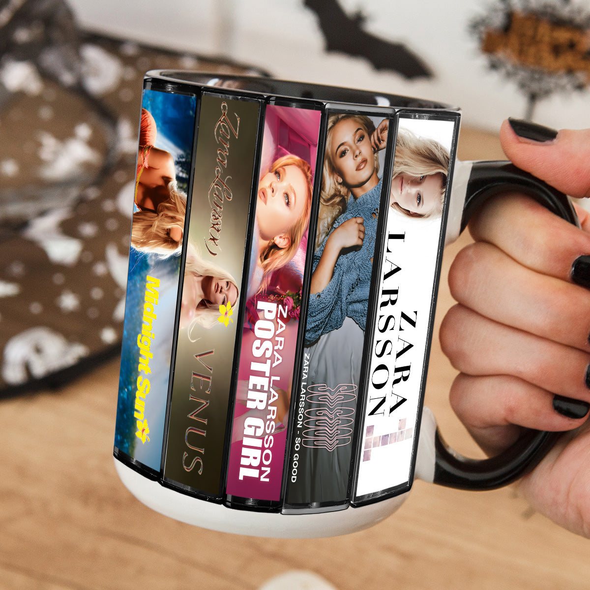 Zara Larsson Albums Cassette Collection Retro Accent Mug