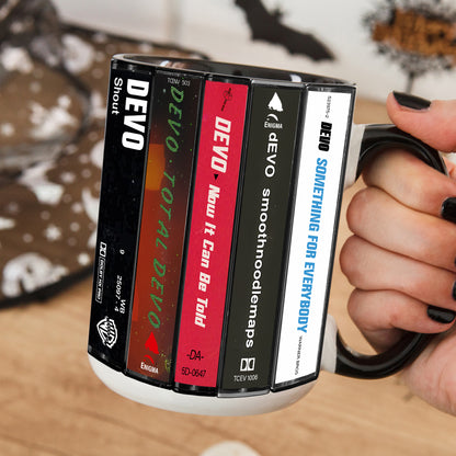 Devo Albums Cassette Retro Collection Accent Mug