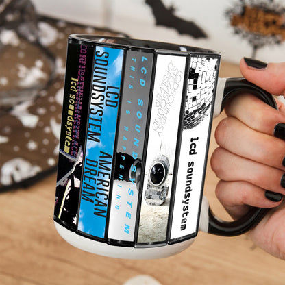 LCD Soundsystem Albums Cassette Collection Retro Accent Mug