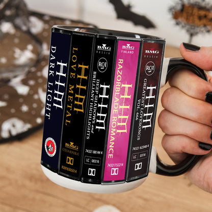 HIM Albums Cassette Collection Retro Accent Mug