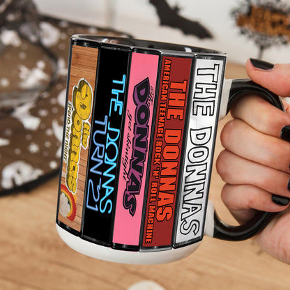The Donnas Albums Cassette Collection Retro Accent Mug