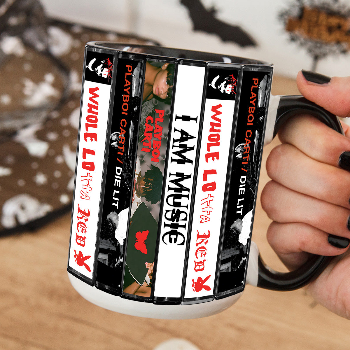 Playboi Carti Albums Cassette Collection Retro Accent Mug