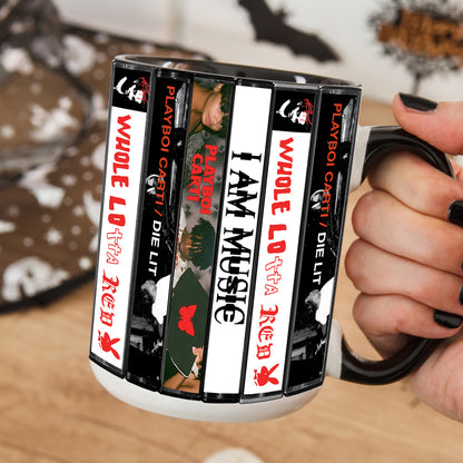 Playboi Carti Albums Cassette Collection Retro Accent Mug
