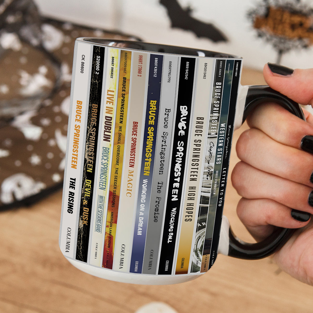 Bruce Springsteen CD Albums Collection Accent Mug