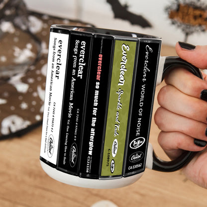 Everclear Albums Cassette Collection Retro Accent Mug