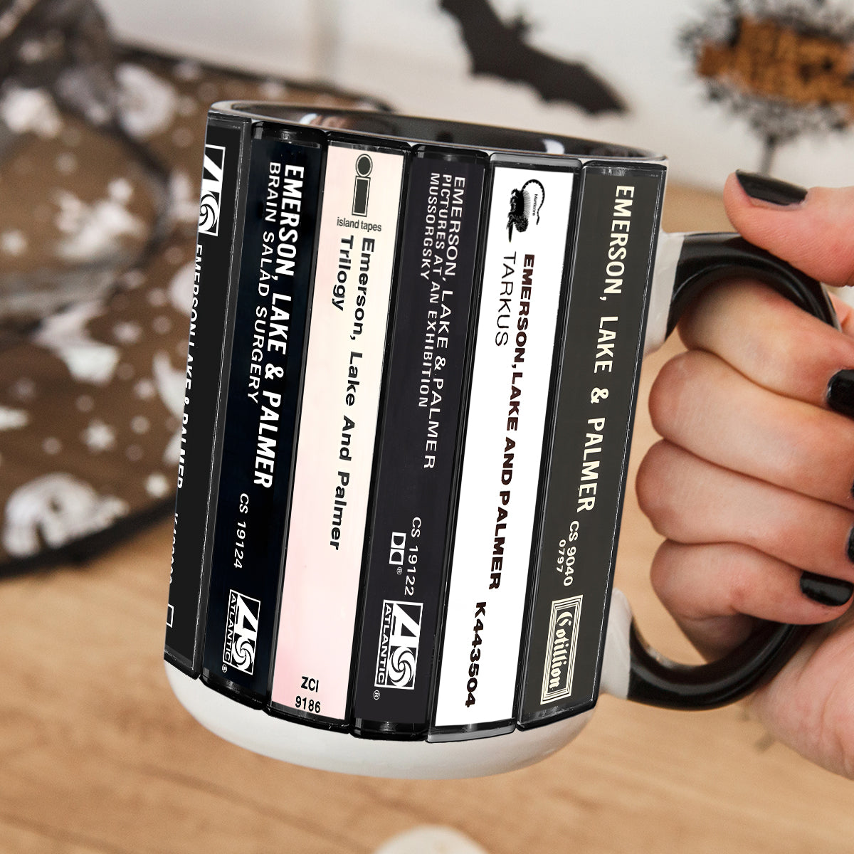 Emerson, Lake & Palmer Albums Cassette Collection Retro Accent Mug
