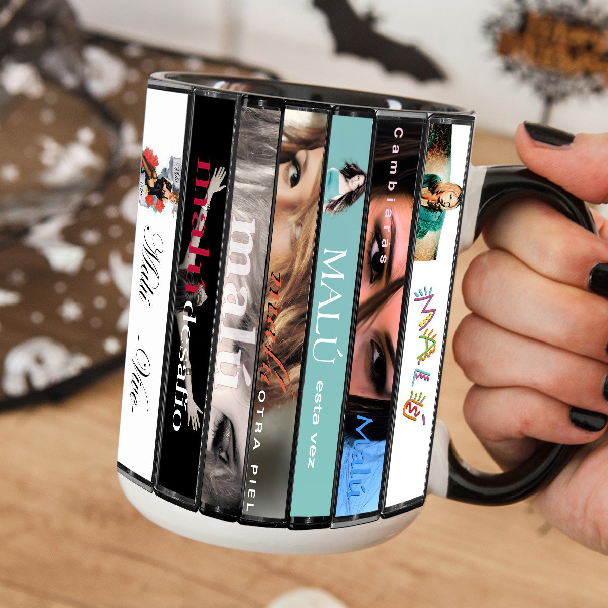 Malu Albums Cassette Collection Retro Accent Mug