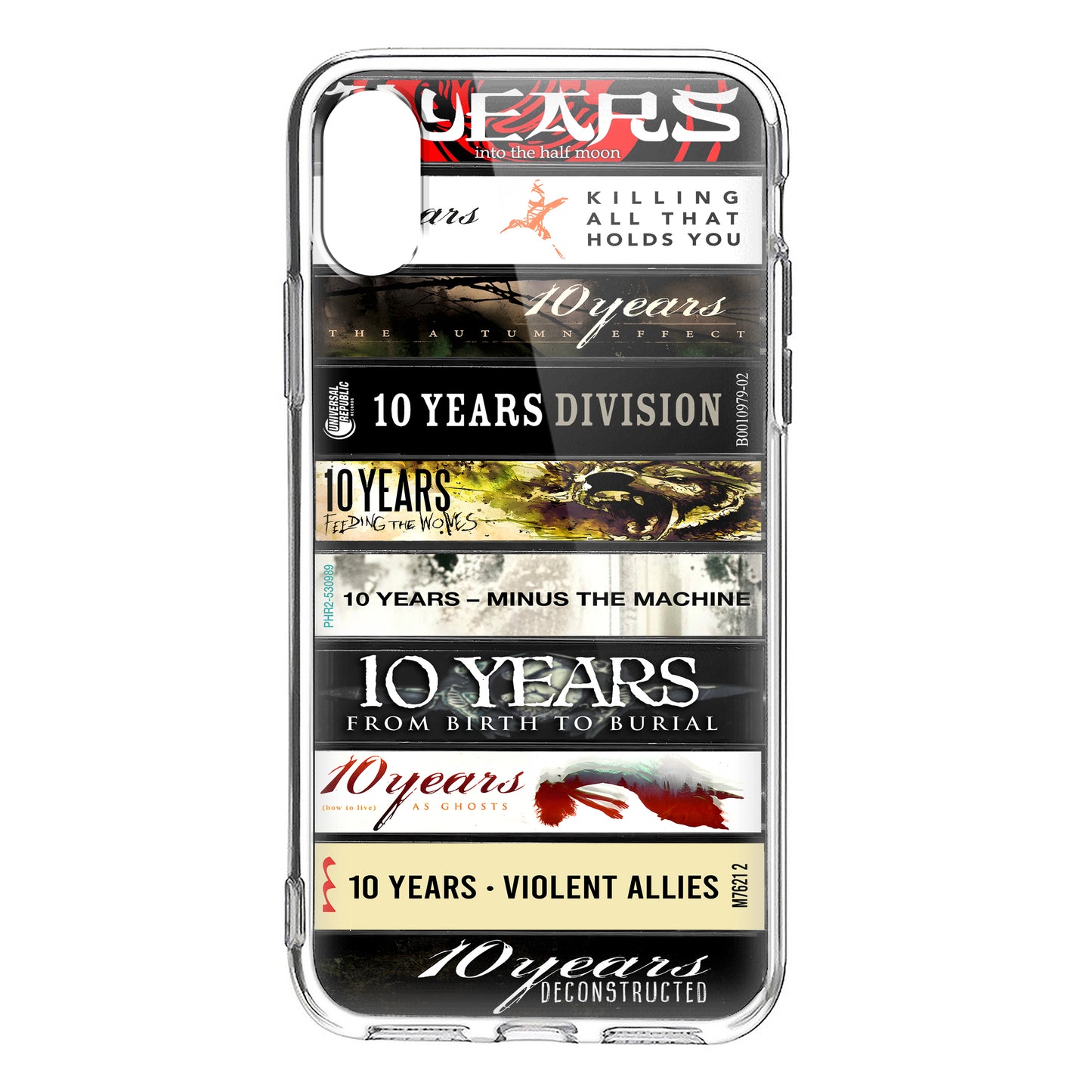 10 Years Albums Cassette Collection Retro Phone Case