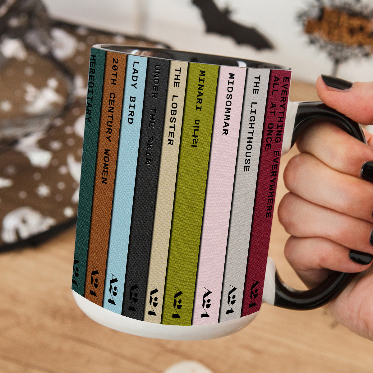 A24 Screenplay Movie Collection Retro Accent Mug