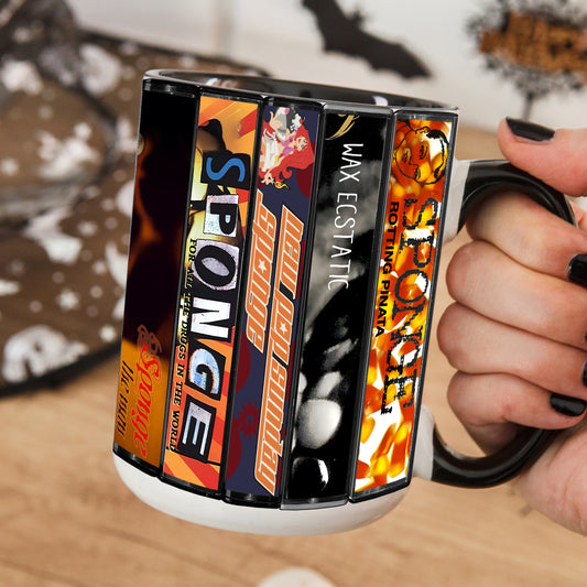 Sponge Albums Cassette Collection Retro Accent Mug