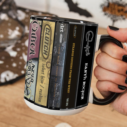 Clutch Albums Cassette Collection Retro Accent Mug