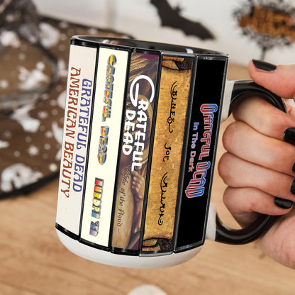 Grateful Dead Albums Cover Collection Retro Accent Mug